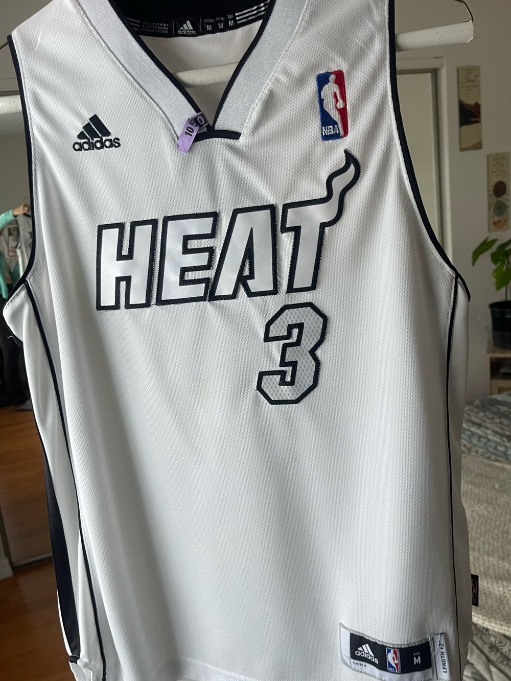 Authentic Women’s Miami Heat Jerseys — Dwyane Wade #3 (Adidas NBA)